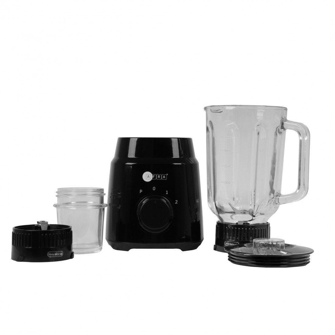 AFRA 2-in-1 Blender – 1.5L Jar, Grinder, Pulse, 2 Speeds, 4 Blades – Model AF-600BLBK - Image 5