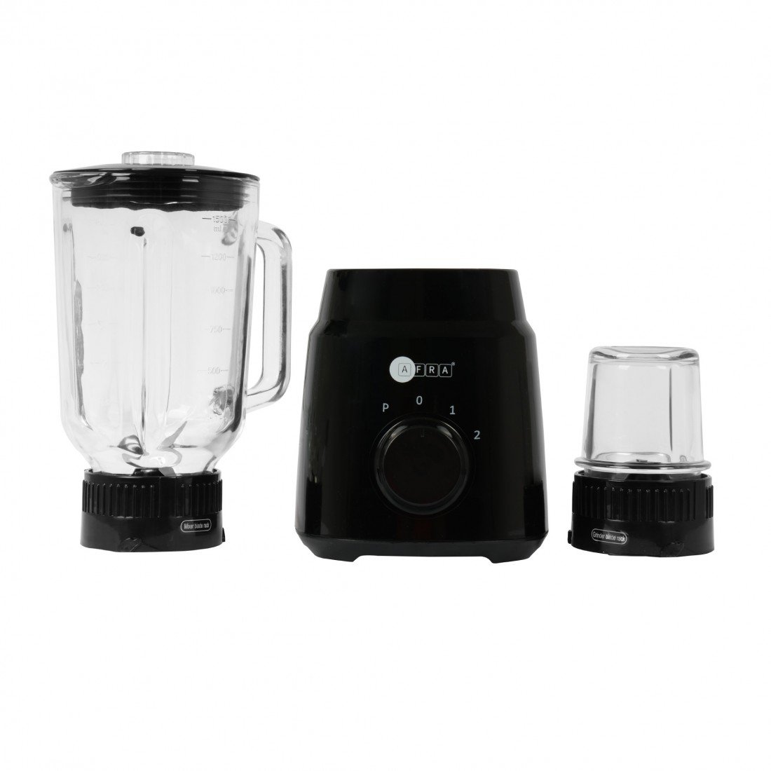 AFRA 2-in-1 Blender – 1.5L Jar, Grinder, Pulse, 2 Speeds, 4 Blades – Model AF-600BLBK - Image 4