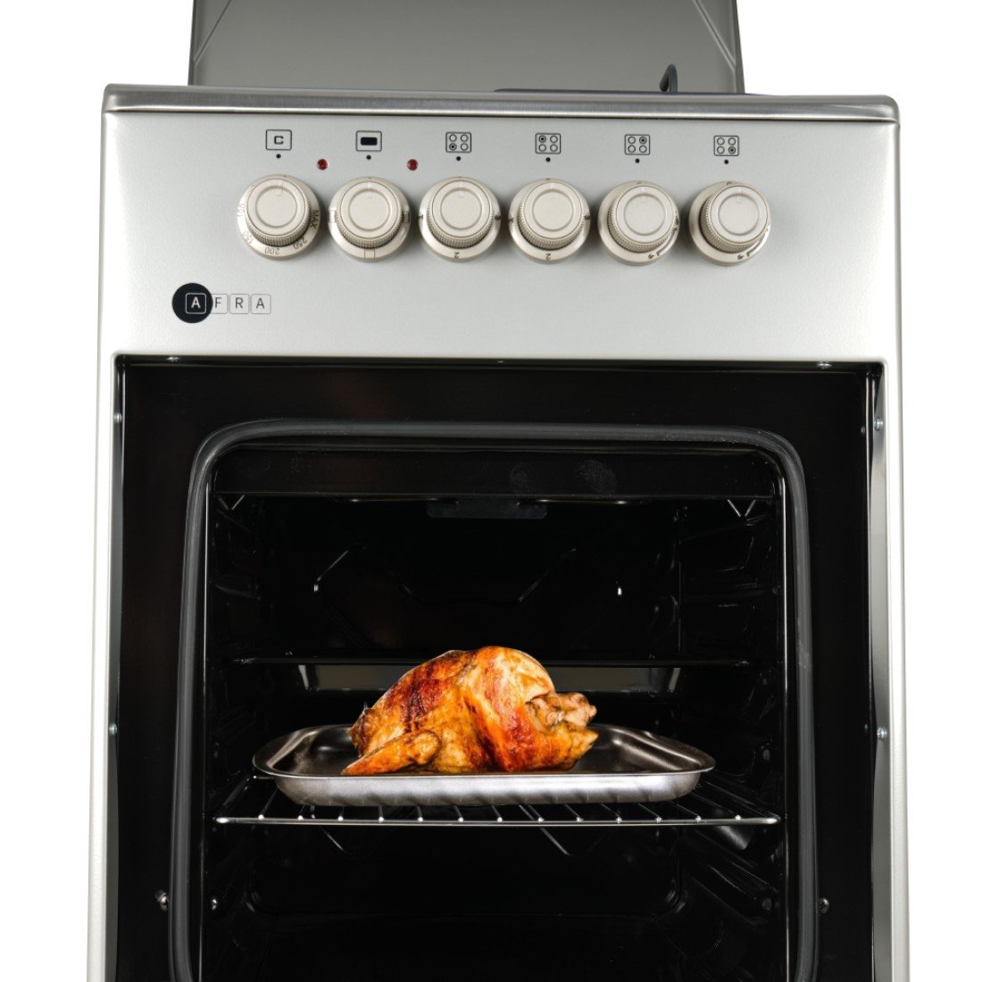 AFRA Free Standing Cooking Range 50x50 – Gas & Electric Burners, Stainless Steel, AF-5050CRHG - Image 7