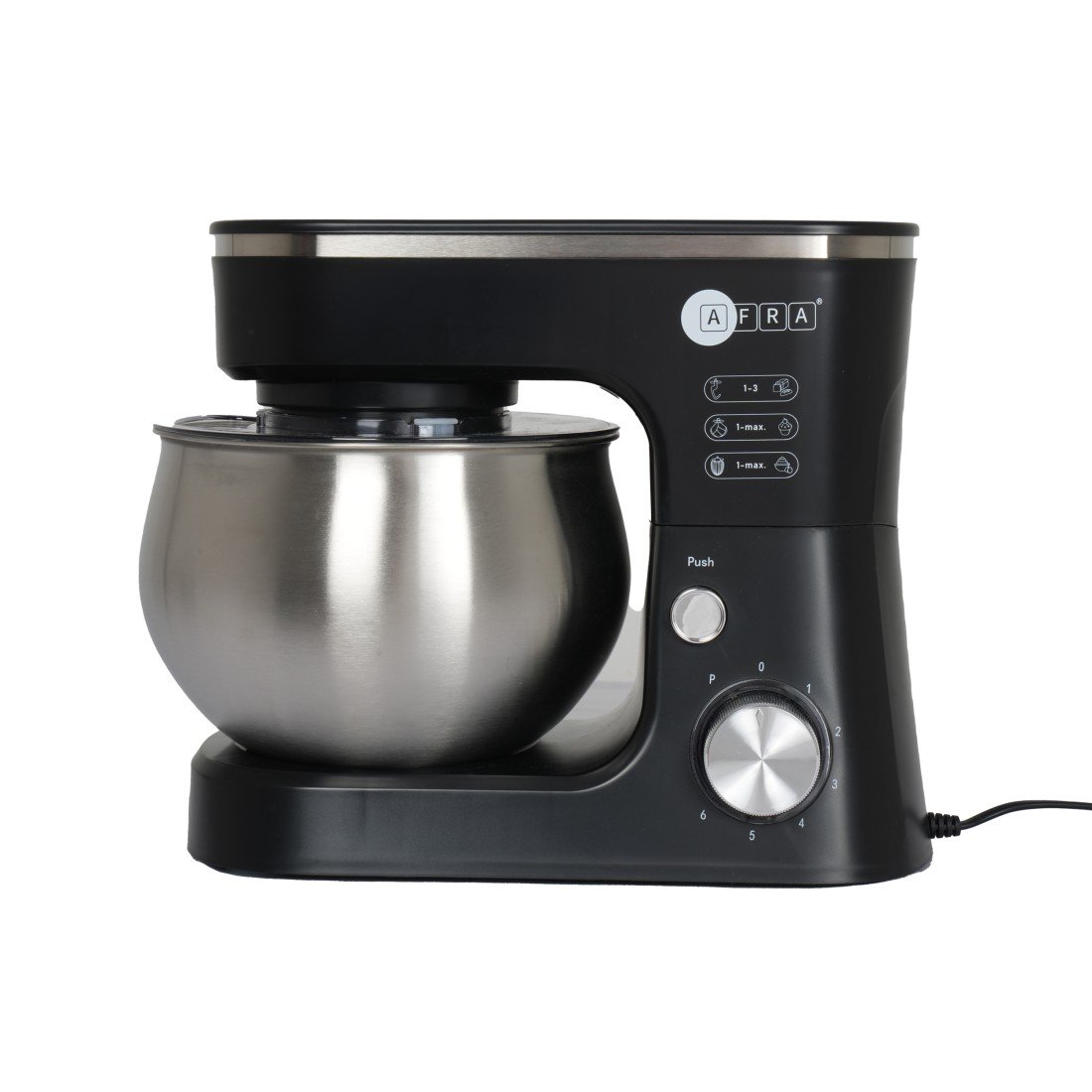 AFRA Stand Mixer 1200W – 5L Bowl, 6 Speeds, Metal Gears, AF-1200SMBK - Image 6