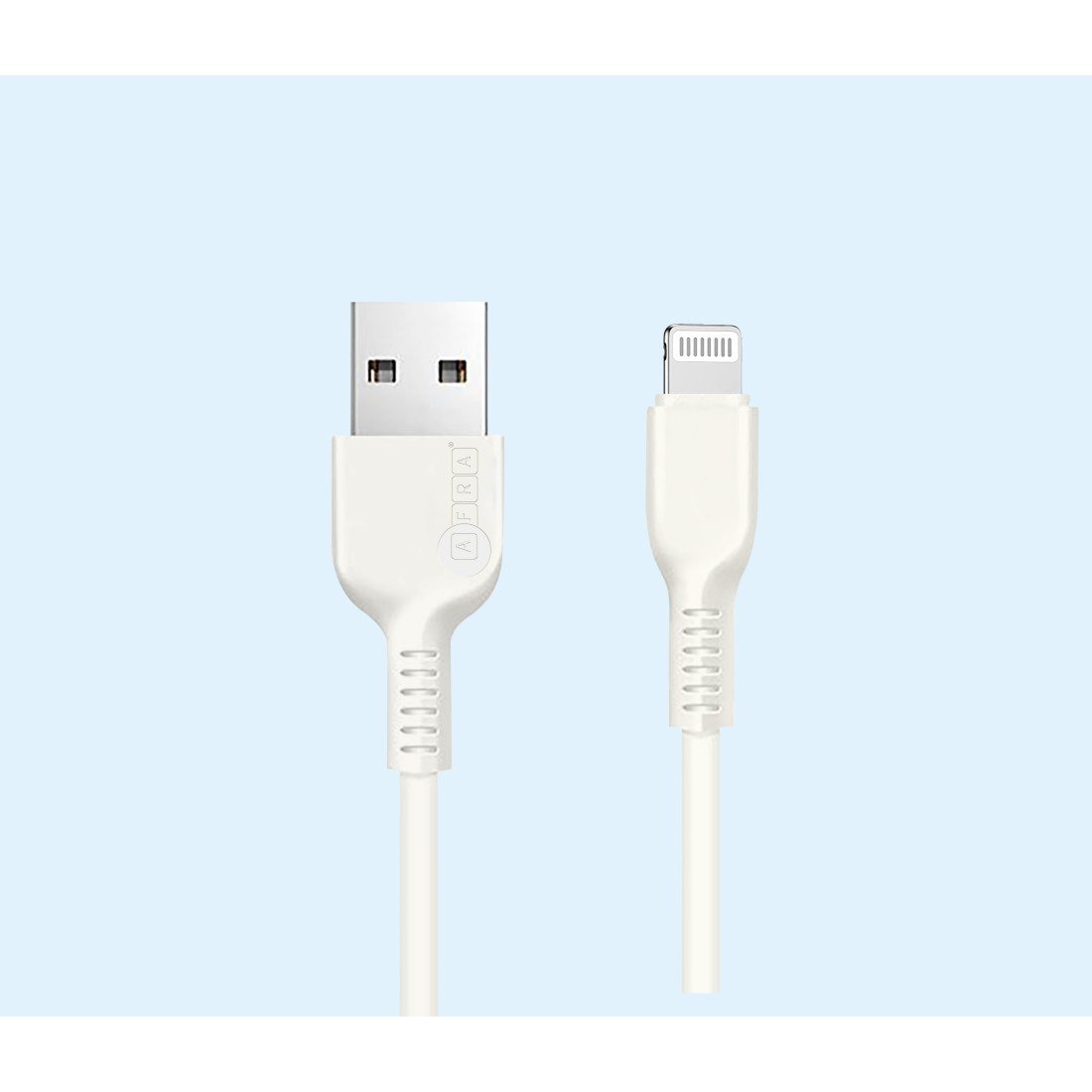 AFRA USB Charging Cable AF-0042USBA – USB A to iPhone Connector, 2.4A, 1m, Durable & Heat Resistant