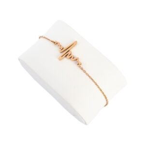 AFRA JEW HEARTBEAT ROSEGOLD STAINLESS STEEL BRACELET