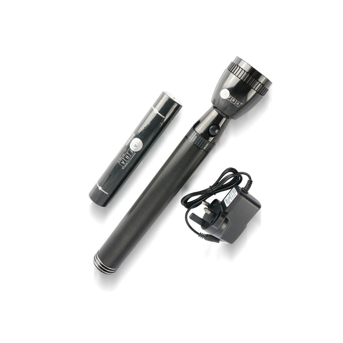 AFRA LED Flashlight, 3D Size, 3000mAh Rechargeable, Heavy-Duty & Waterproof – AF-0003DSET, 2Y Warranty - Image 3