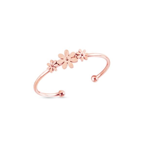 AFRA JEW DAISY ROSEGOLD STAINLESS STEEL BRACELET - Image 3