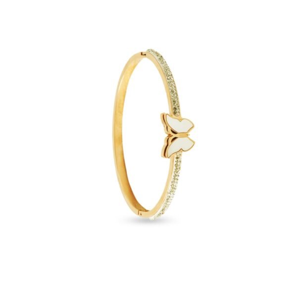 AFRA JEW WINGS GOLD STAINLESS STEEL BRACELET - Image 2