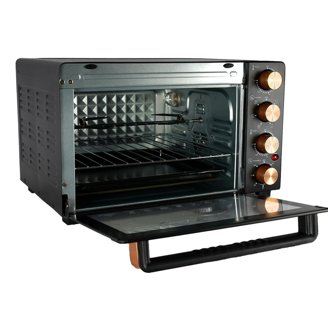 AFRA 38L Electric Oven Toaster – 1600W, Rotisserie, Convection, 7 Functions – AF-3816OTBK - Image 5