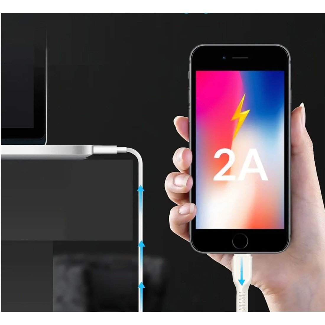 AFRA USB Charging Cable AF-0042USBA – USB A to iPhone Connector, 2.4A, 1m, Durable & Heat Resistant - Image 5