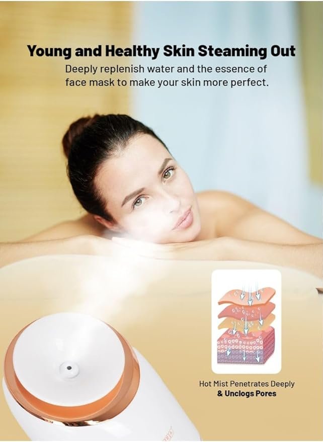 AFRA Face Steamer AF-0150FSWT – 235W Power, 50ml Tank & Measuring Cup Included - Image 2