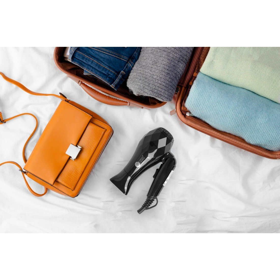 AFRA Hair Dryer 1000W – 2 Speeds, Heat Settings, Stylish Black, Concentrator – AF-1000HDBK - Image 6