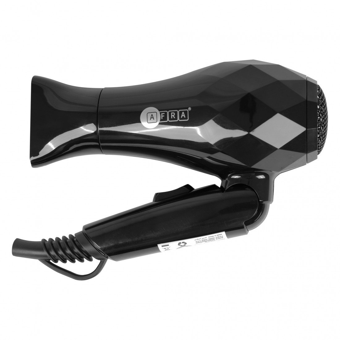 AFRA Hair Dryer 1000W – 2 Speeds, Heat Settings, Stylish Black, Concentrator – AF-1000HDBK - Image 8