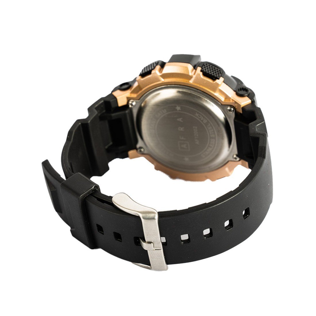 AFRA Highlander Gents Watch | Black/Rose Gold Case | Black Dial | PU Strap | AF12002 - Image 5