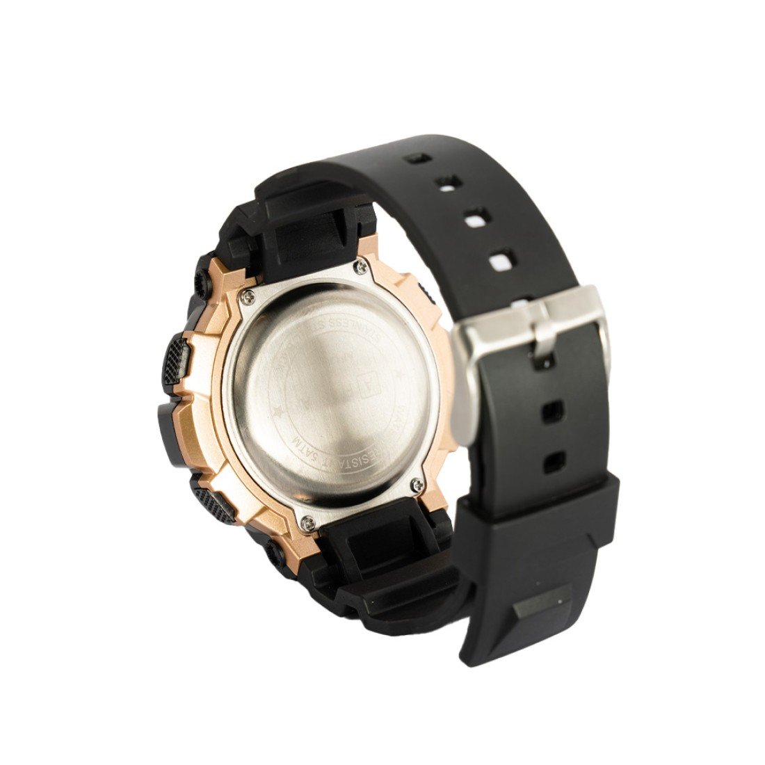 AFRA Highlander Gents Watch | Black/Rose Gold Case | Black Dial | PU Strap | AF12002 - Image 4