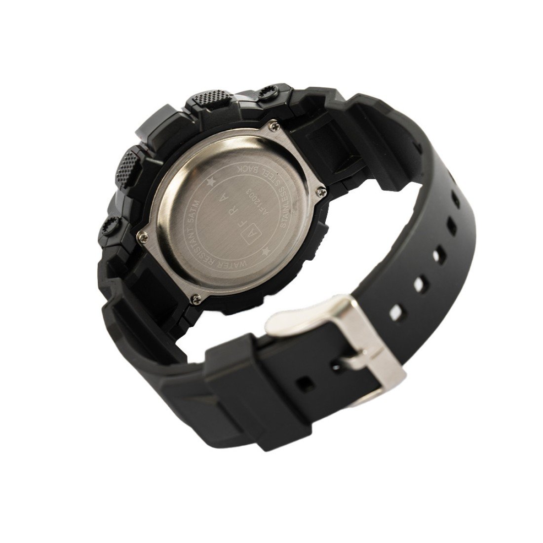 AFRA Highlander Gents Watch | Black Case & Dial | Black PU Strap | Model AF12003 - Image 2