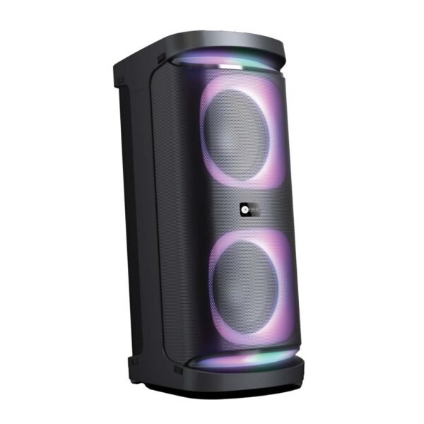 AFRA Party Speaker, 120 Watts, 24kg, Black, 7000Ma Battery, Karaoke Mic, LED Speaker Lighting, AF-120PSBK, 2 Years Warranty - Image 2