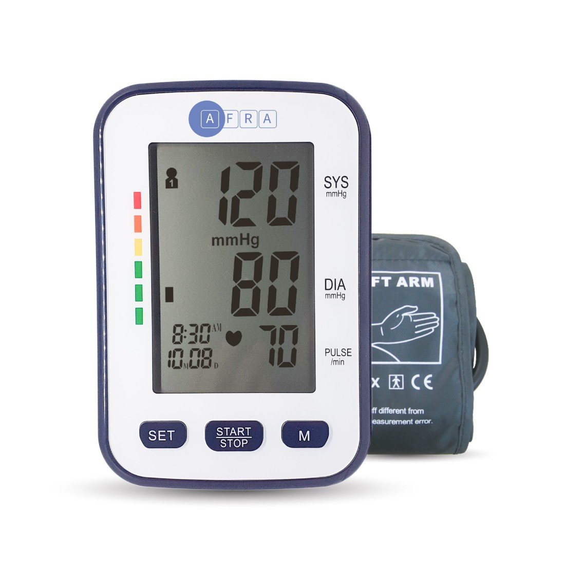 AFRA Digital Blood Pressure Monitor | Arm Type | Large Size | White | AF-201BPMA