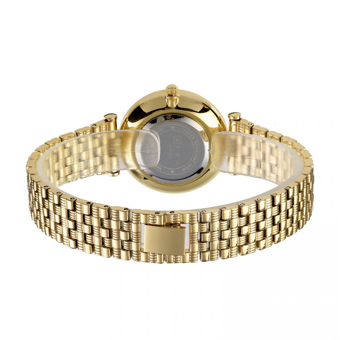 AFRA Ballare Ladies Watch | Gold Case | White Dial | Gold Bracelet | Elegant Timepiece | AF20402 - Image 2