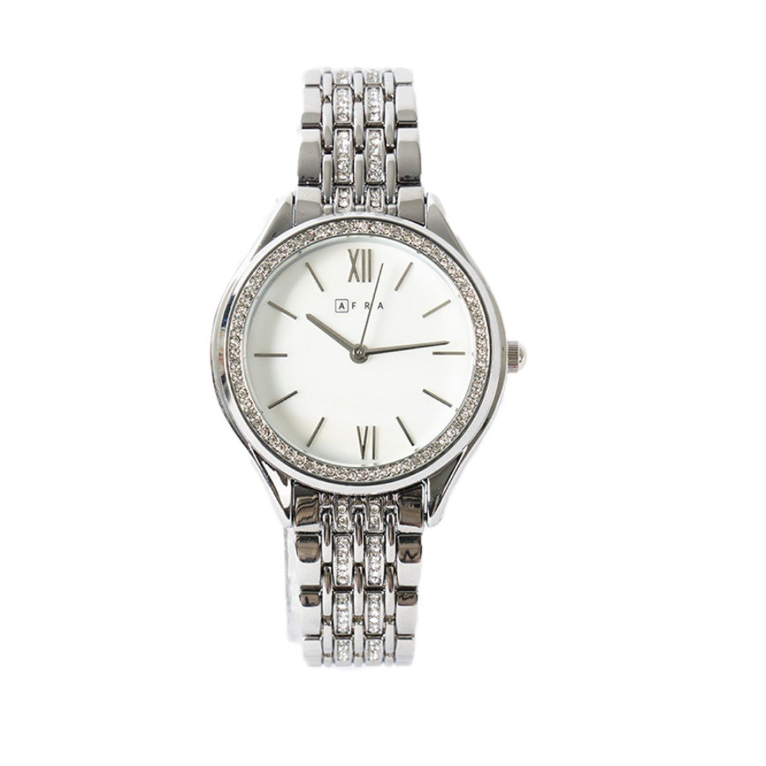 AFRA Edwina Ladies Watch | Gold & Silver Case | Silver MOP Dial | Two-Tone Bracelet | AF22002