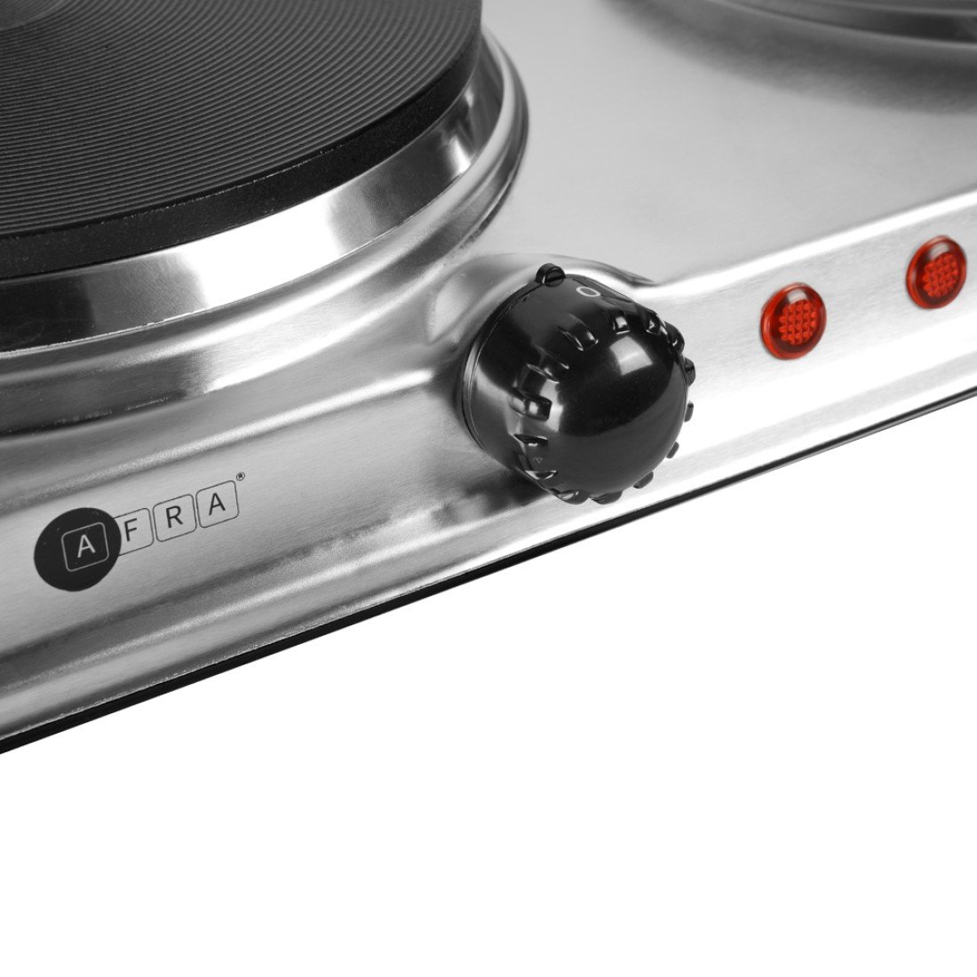 AFRA Double Electric Hotplate 2500W – Thermostatic Control, Stainless Steel – AF-2500HPSS - Image 3