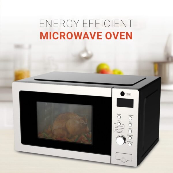 AFRA Microwave Oven With Digital Control, 30L,1200W - Multiple Power Levels, Compact Design With Oven Grill And Quick Defrost Feature, ROHS, And CB Certified, AF-3012MWSL, With 2 Years Warranty - Image 2