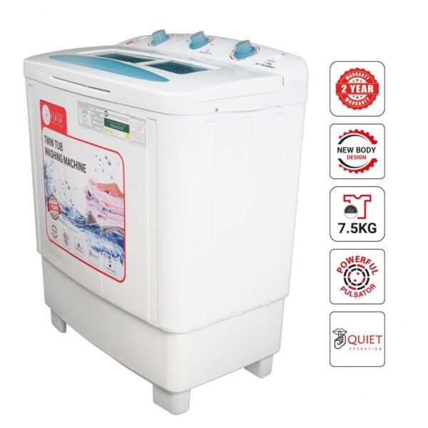 AFRA Washing Machine-Top Load, 110-220V, Twin Tub, Semi-Automatic, Freestanding, Compact Design, Durable Plastic Housing, G-MARK, ESMA, ROHS, and CB Certified, 2 Years Warranty. - Image 4