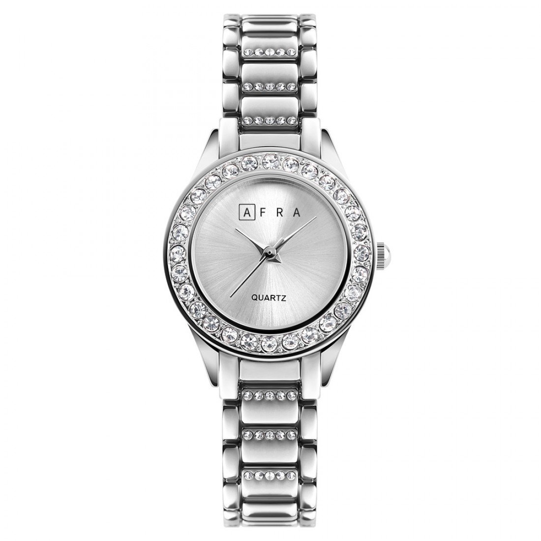 AFRA Shein Ladies Watch | Silver Case | Silver Dial | Silver Bracelet | Minimal & Elegant | AF21101
