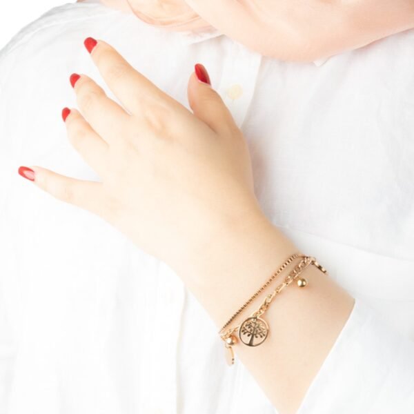 AFRA JEW TREE ROSEGOLD STAINLESS STEEL BRACELET - Image 4