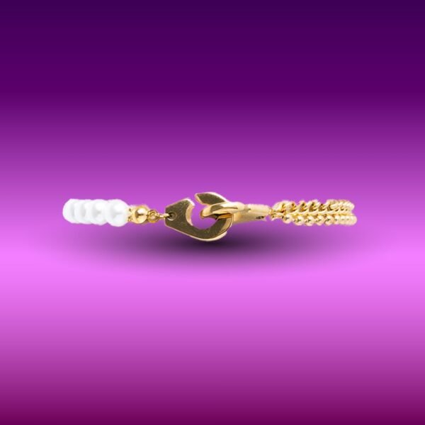 AFRA JEW PEARLET GOLD STAINLESS STEEL BRACELET - Image 3
