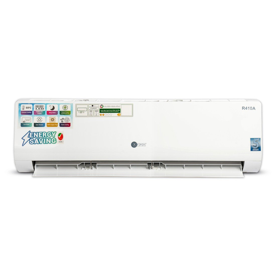 AFRA 2 Ton Wall Split AC AF-2400ACWT – Turbo Cooling, Hidden LED, Low Noise & Pure Copper Wire