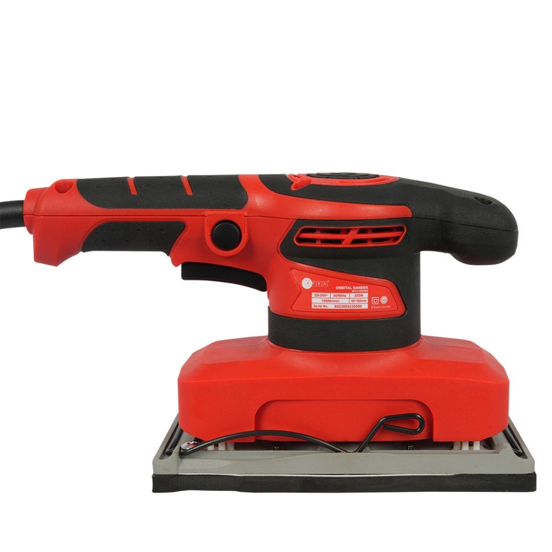 AFRA Orbital Sander - Model AFT-3-185OSRD | 14000 RPM | 93x185mm Pad | Ergonomic