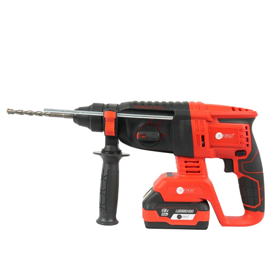 AFRA Cordless Rotary Hammer - Model AFT-18RH-26CDRD | 26mm | 18V 4.0Ah Li-ion | Brushless | 5600 BPM