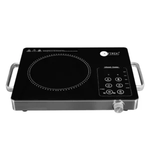 AFRA 2000W Infrared Cooktop – Single Burner, LED Display, Crystal Plate – AF-2000ICBK