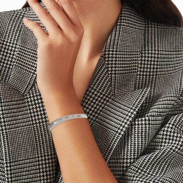 AFRA JEW EUDORA SILVER STAINLESS STEEL BRACELET - Image 4
