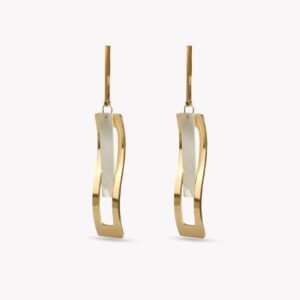 AFRA JEW GLAZE GOLD STAINLESS STEEL EARRING
