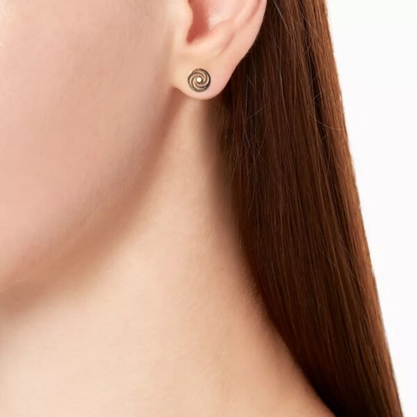AFRA JEW RADIAL ROSEGOLD STAINLESS STEEL SET -NECKLACE+EARRINGS - Image 2