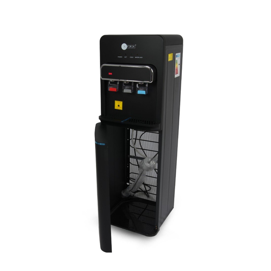AFRA Bottom Loading Water Dispenser AF-9630WDBK – 550W Hot, 90W Cold, 2L/h Cooling, Dry Protection - Image 3