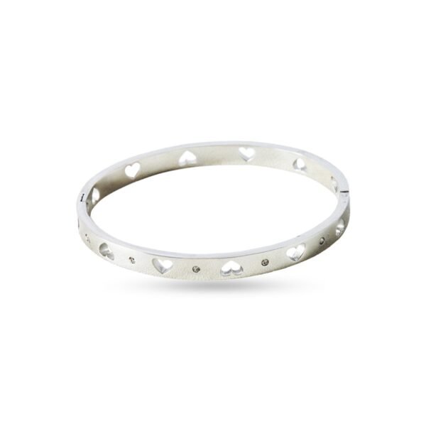 AFRA JEW EUDORA SILVER STAINLESS STEEL BRACELET - Image 2