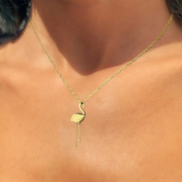 AFRA JEW AVIS GOLD STAINLESS STEEL NECKALCE - Image 2