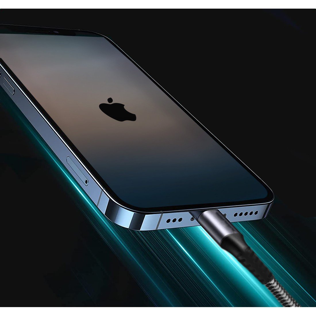 AFRA USB Charging Cable AF-0003LIGC – 2.4A, Nylon-Braided, USB A to iPhone Lightning, Durable - Image 4